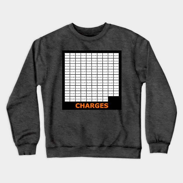 88 FELONY CHARGES - Grid - Front Crewneck Sweatshirt by SubversiveWare